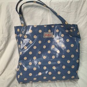 Cath Kidston Blue Polka Dot Tote Bag